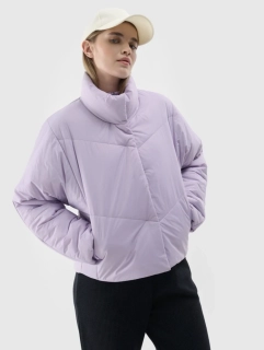 4F Dámská péřová bunda F 387 Purple