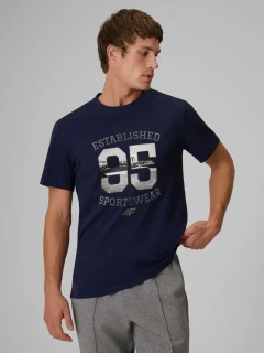 4F pánské tričko 4FWAW26TTSHM3570 Navy Blue