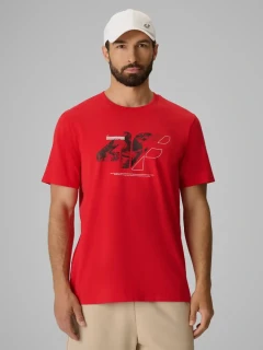 4F pánské tričko 4FWAW26TTSHM3595 Red