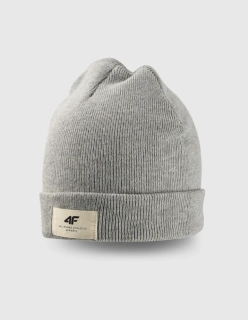 4F zimní čepice unisex 4FWAW24ACAPU431 Grey