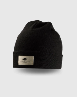 4F zimní čepice unisex 4FWAW24ACAPU431 Black